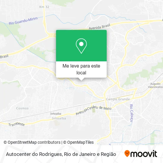 Autocenter do Rodrigues mapa