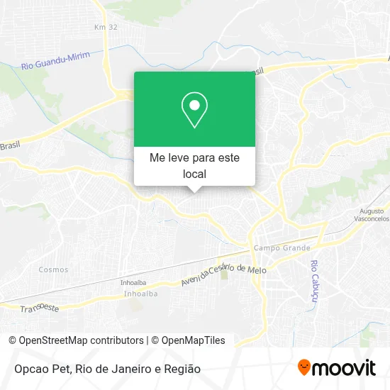 Opcao Pet mapa