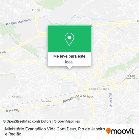 Ministério Evangélico Vida Com Deus mapa