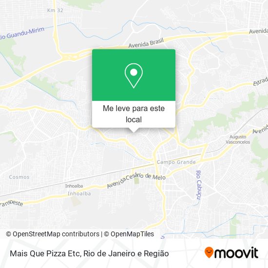 Mais Que Pizza Etc mapa