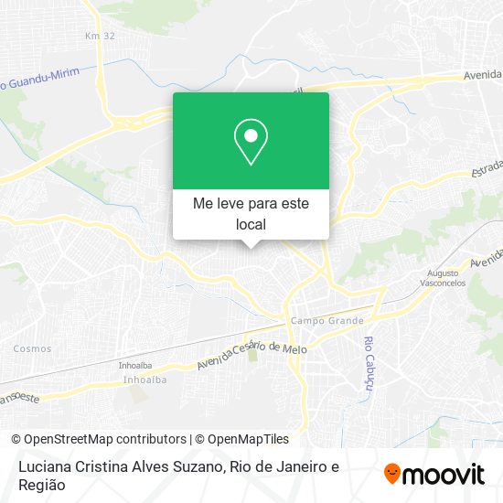 Luciana Cristina Alves Suzano mapa