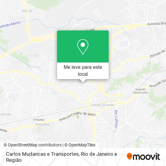 Carlos Mudancas e Transportes mapa