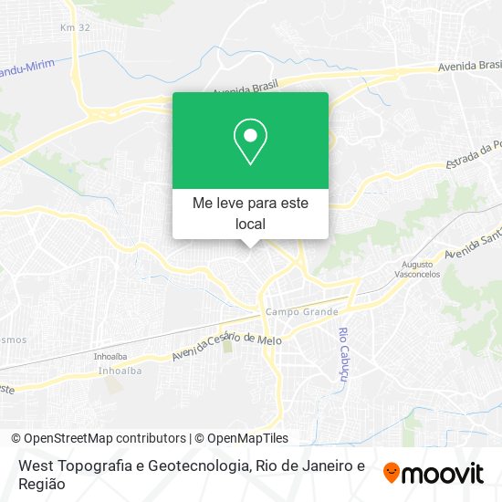 West Topografia e Geotecnologia mapa