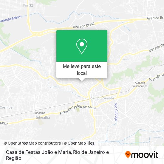Casa de Festas João e Maria mapa
