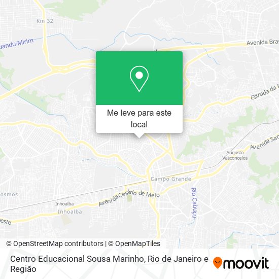 Centro Educacional Sousa Marinho mapa