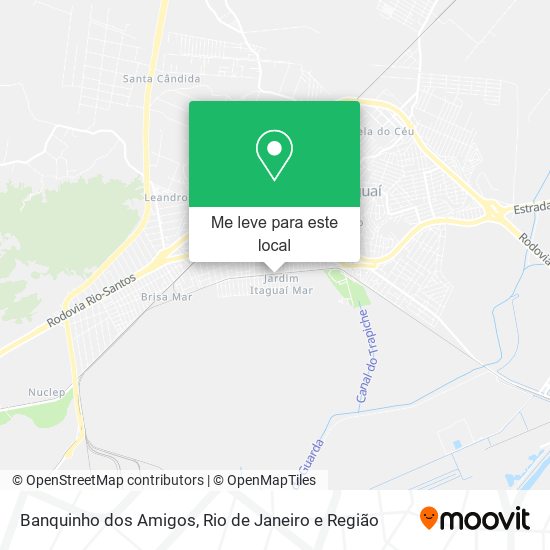 Banquinho dos Amigos mapa