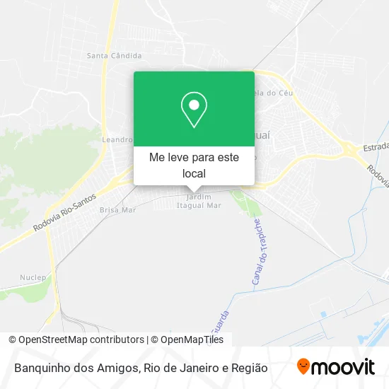 Banquinho dos Amigos mapa