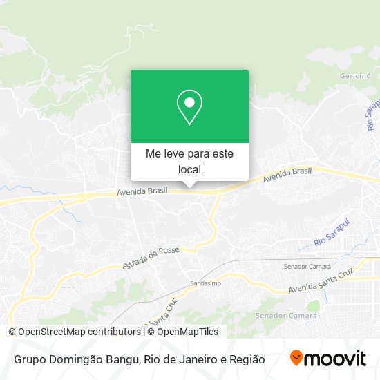 Grupo Domingão Bangu mapa