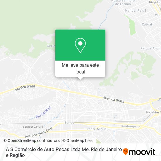 A S Comércio de Auto Pecas Ltda Me mapa