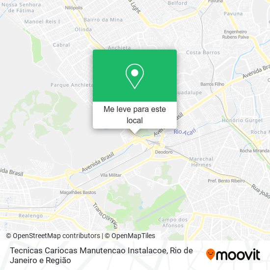 Tecnicas Cariocas Manutencao Instalacoe mapa