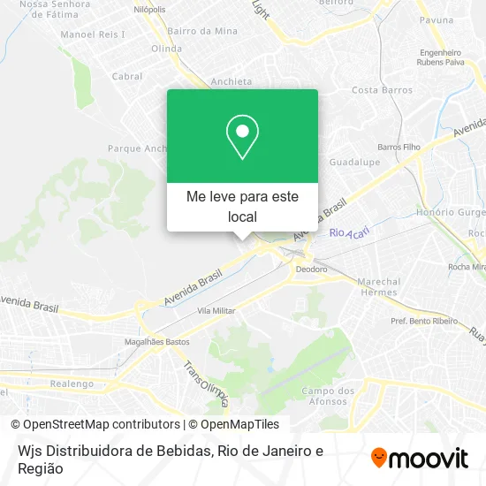 Wjs Distribuidora de Bebidas mapa
