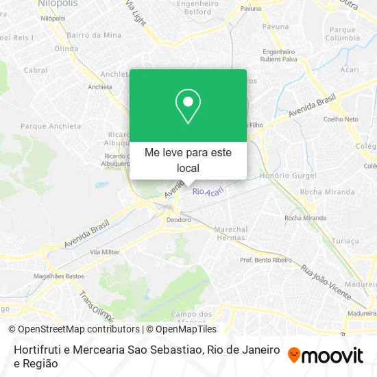 Hortifruti e Mercearia Sao Sebastiao mapa