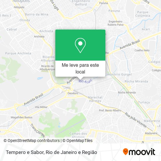Tempero e Sabor mapa