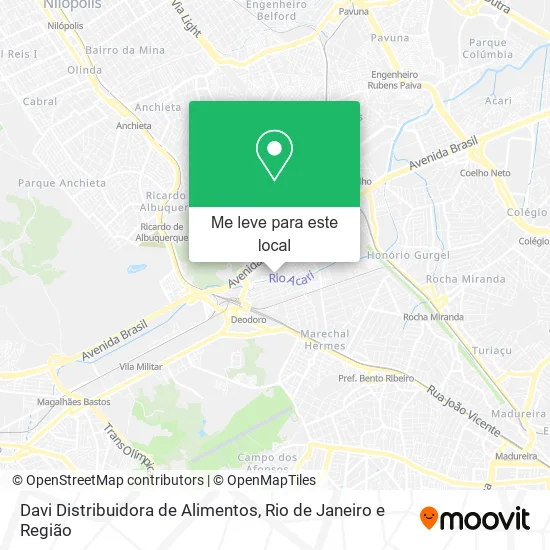 Davi Distribuidora de Alimentos mapa