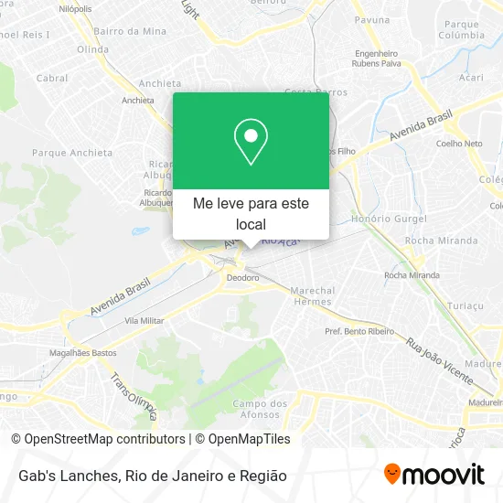 Gab's Lanches mapa