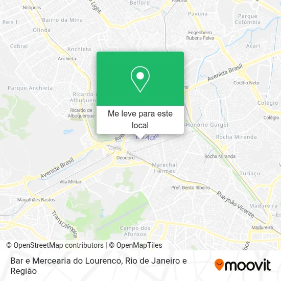 Bar e Mercearia do Lourenco mapa