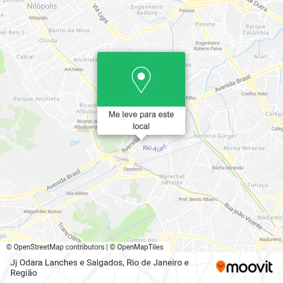 Jj Odara Lanches e Salgados mapa