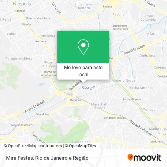 Mira Festas mapa
