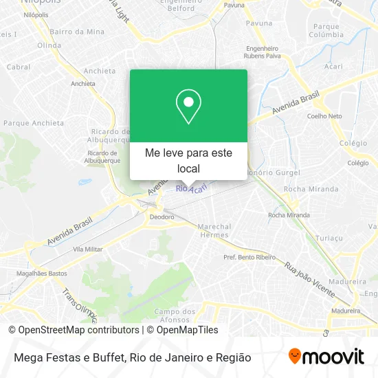 Mega Festas e Buffet mapa
