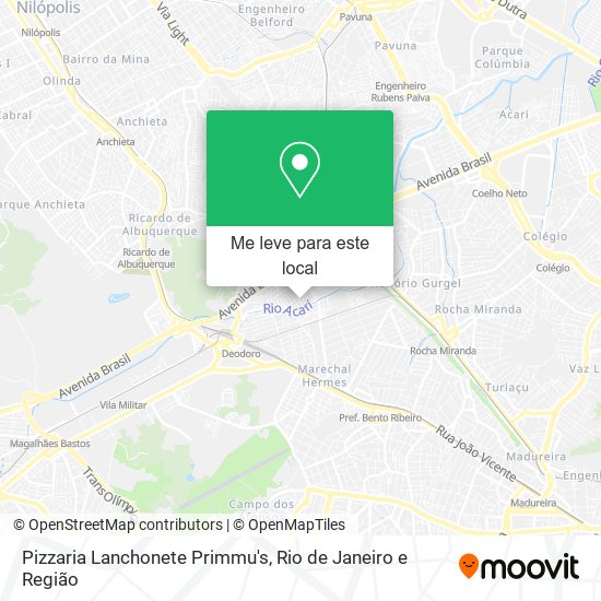 Pizzaria Lanchonete Primmu's mapa