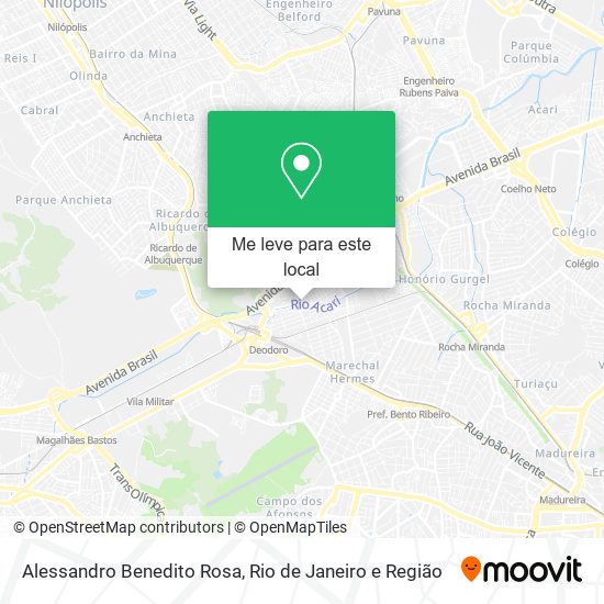 Alessandro Benedito Rosa mapa