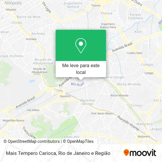 Mais Tempero Carioca mapa