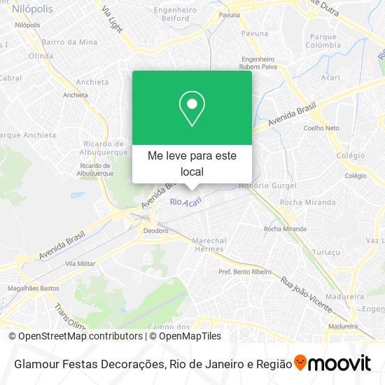 Glamour Festas Decorações mapa