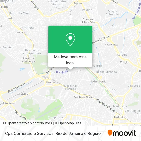 Cps Comercio e Servicos mapa