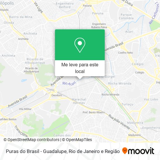 Puras do Brasil - Guadalupe mapa