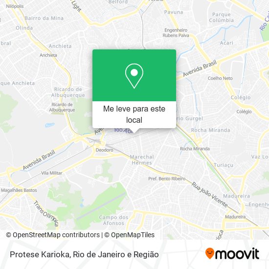 Protese Karioka mapa