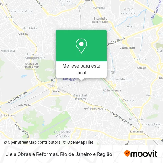 J e a Obras e Reformas mapa