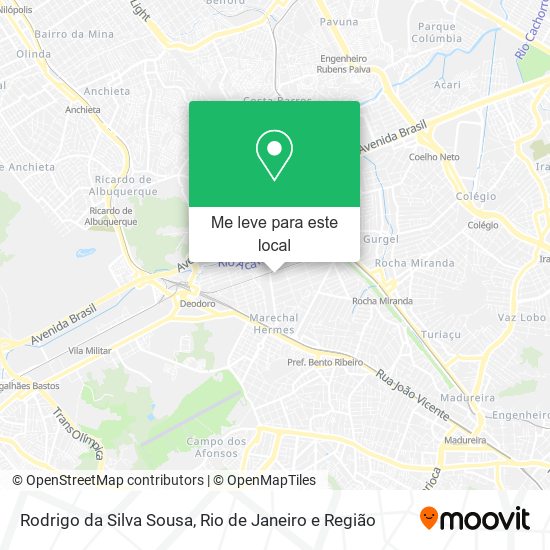 Rodrigo da Silva Sousa mapa