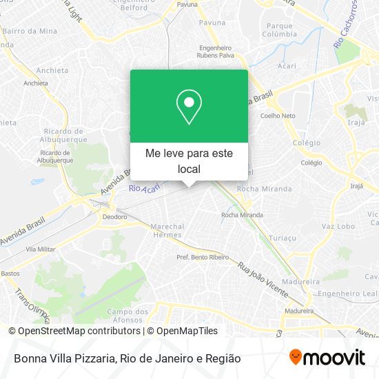 Bonna Villa Pizzaria mapa
