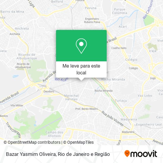 Bazar Yasmim Oliveira mapa