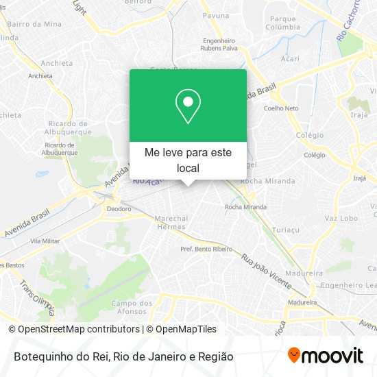 Botequinho do Rei mapa
