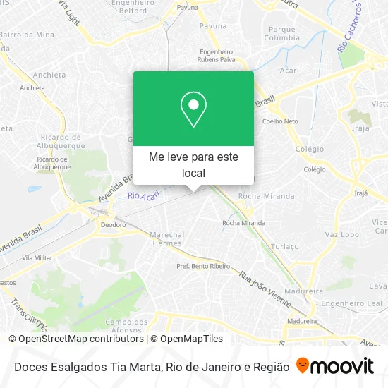 Doces Esalgados Tia Marta mapa