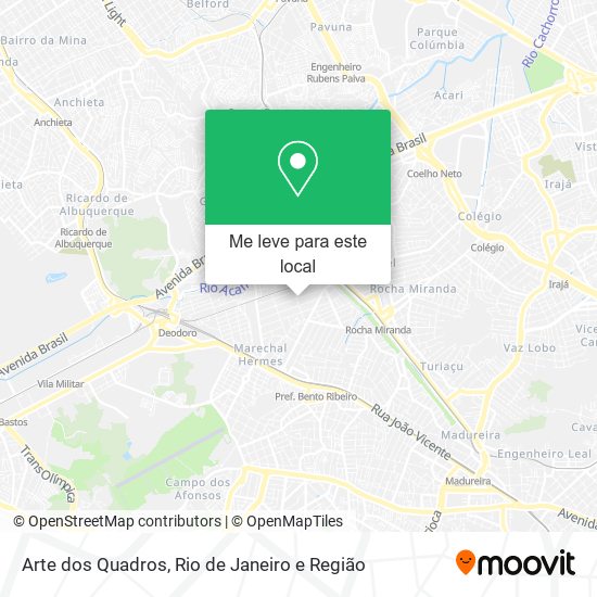 Arte dos Quadros mapa