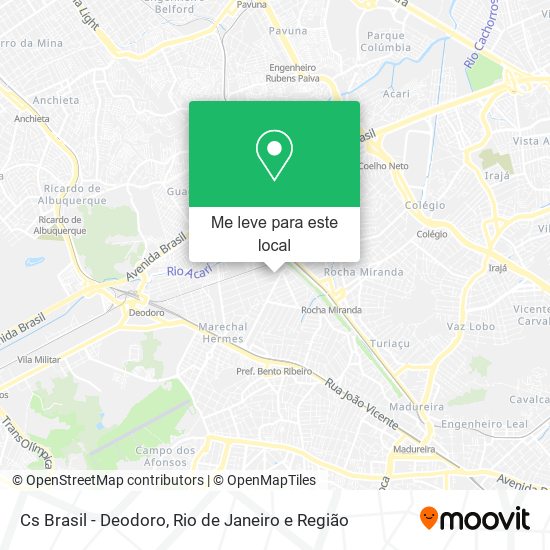 Cs Brasil - Deodoro mapa