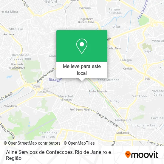 Aline Servicos de Confeccoes mapa