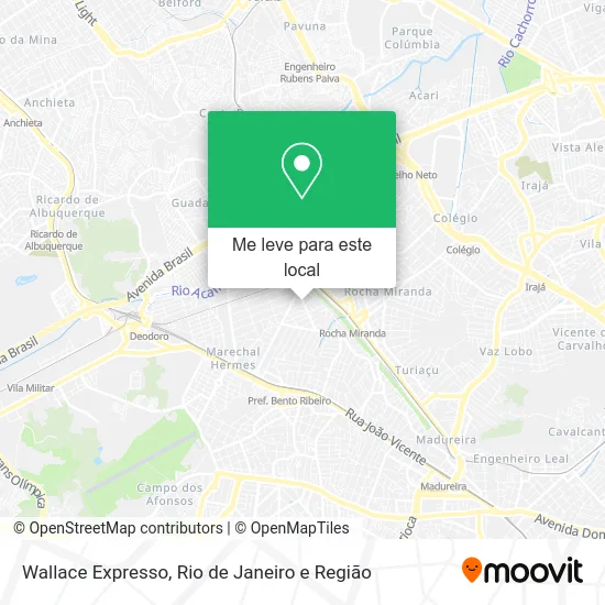 Wallace Expresso mapa