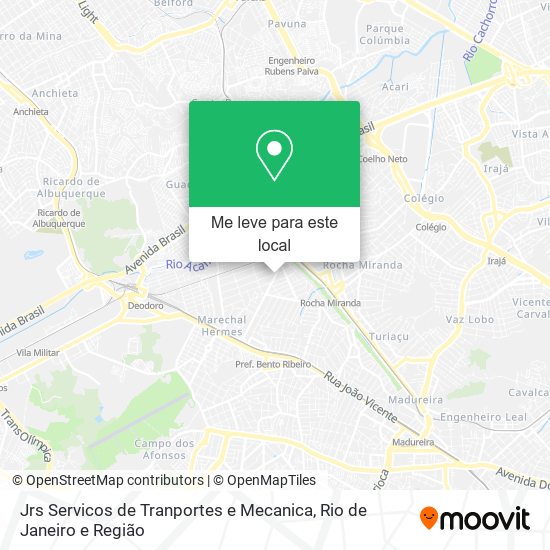 Jrs Servicos de Tranportes e Mecanica mapa