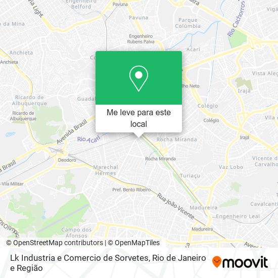 Lk Industria e Comercio de Sorvetes mapa