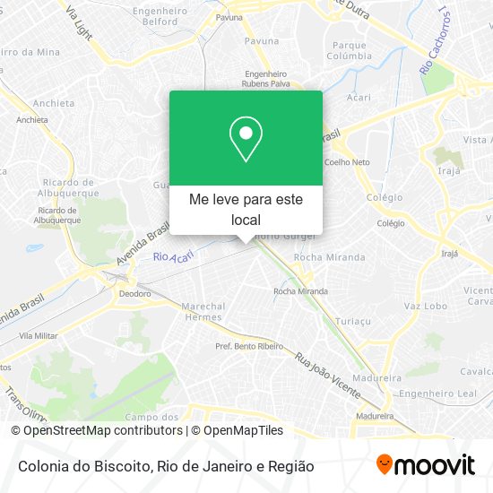 Colonia do Biscoito mapa