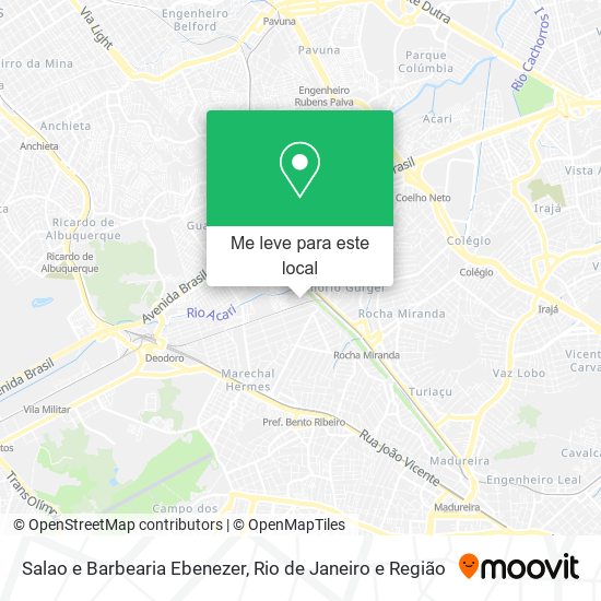 Salao e Barbearia Ebenezer mapa