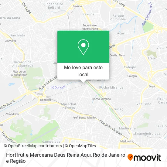Hortfrut e Mercearia Deus Reina Aqui mapa