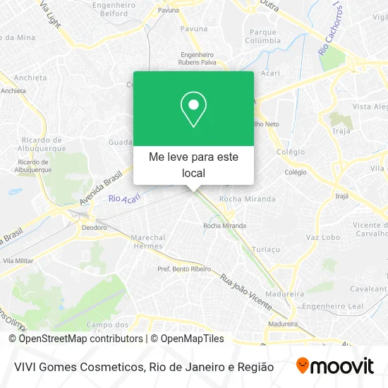 VIVI Gomes Cosmeticos mapa