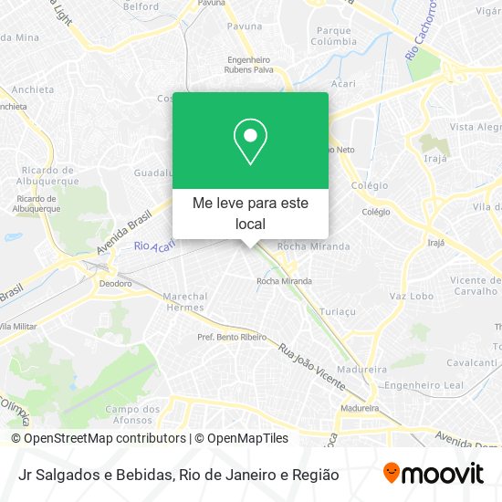 Jr Salgados e Bebidas mapa