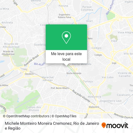 Michele Monteiro Moreira Cremonez mapa