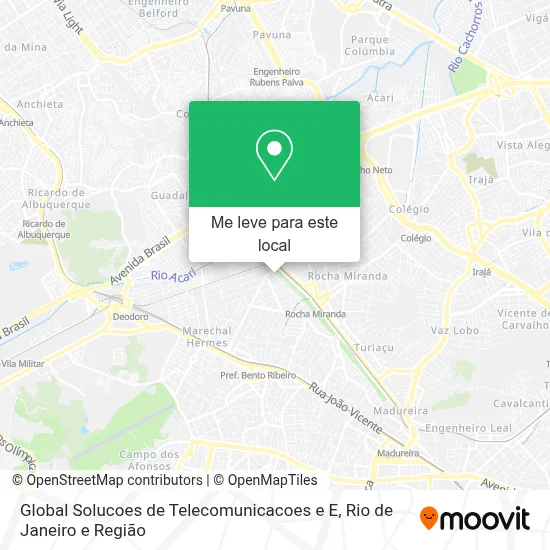 Global Solucoes de Telecomunicacoes e E mapa
