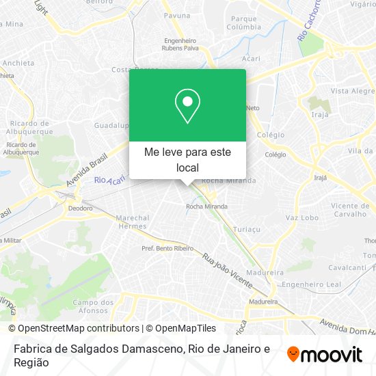 Fabrica de Salgados Damasceno mapa